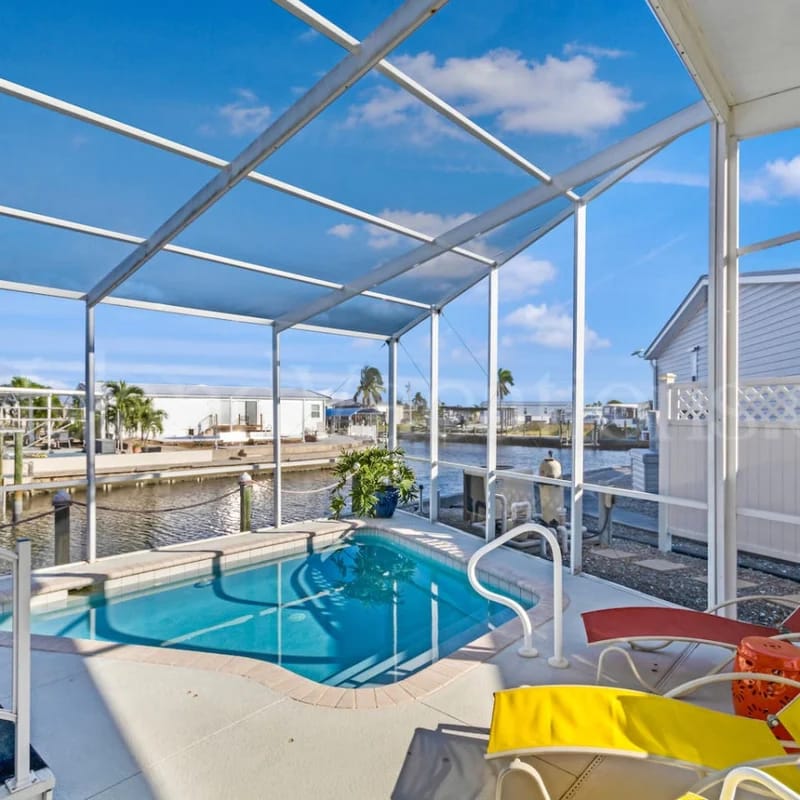 Slip & Dip - 2/2 Waterfront Pool Home